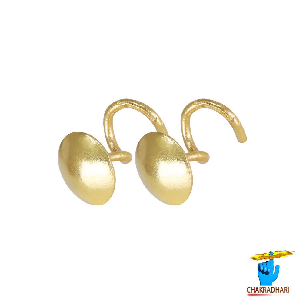 999 Gold Circular Stud Earpins 142gm -