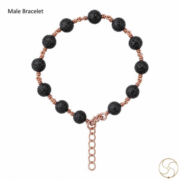 Image of Nepaliya Copper Lawa Stone Bracelet