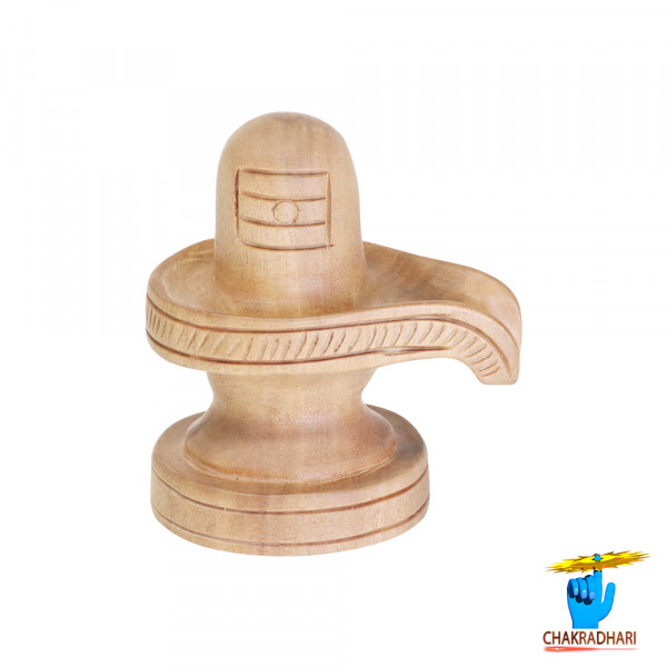 Image of Divine White Sandalwood Shivling - दिव्य सफेद चंदन शिवलिंग