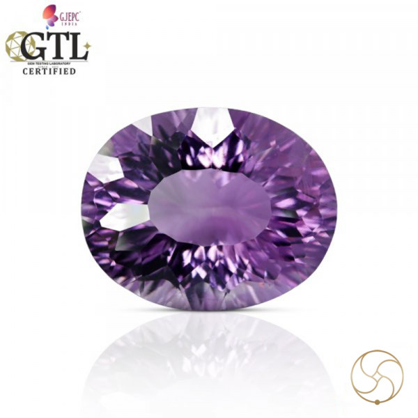 Image of 16.63 Carats Amethyst Katela (Jamuniya) Stone With Silver Ring Or Pendant  - कटेला रत्न (जामुनिया )