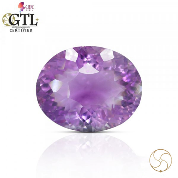 Image of 16.41 Carats Amethyst Katela (Jamuniya) Stone With Silver Ring Or Pendant  - कटेला रत्न (जामुनिया )