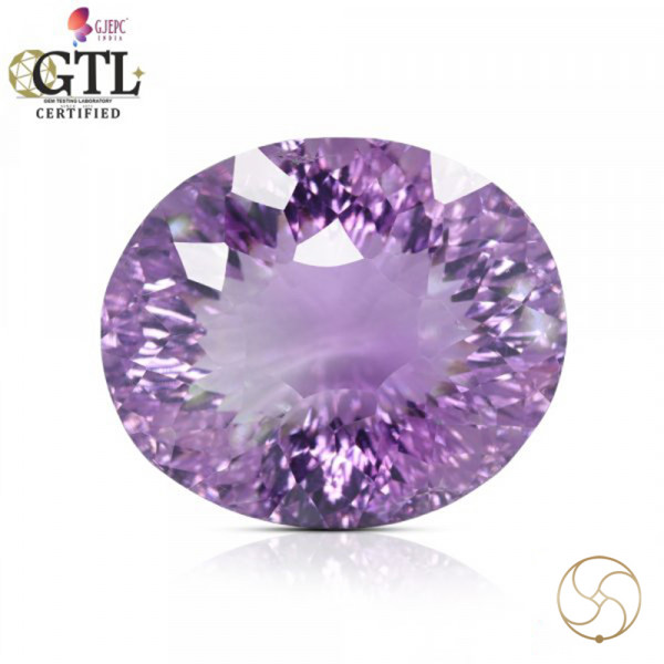 Image of 42.99 Carats Amethyst Katela (Jamuniya ) Stone With Silver Ring Or Pendant  - कटेला रत्न (जामुनिया )