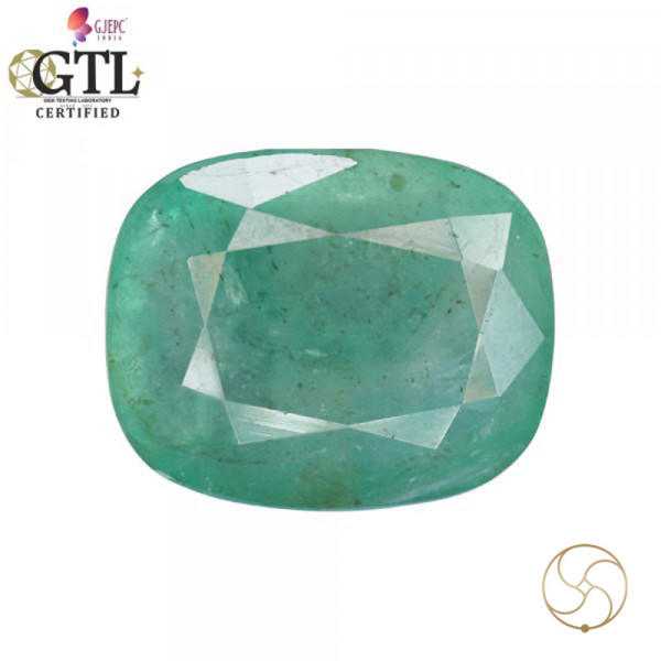 Image of 17.62 Carats Emerald Gemstone With Ring Or Pendant – पन्ना रत्न