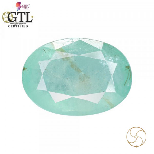 Image of 13.93 Carats Emerald Gemstone With Ring Or Pendant – पन्ना रत्न