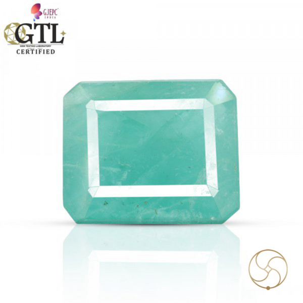 Image of 09.62 Carats Emerald Gemstone With Ring Or Pendant – पन्ना रत्न