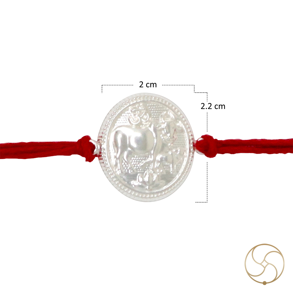 999 Silver Gau Bachhda Rakhi -     