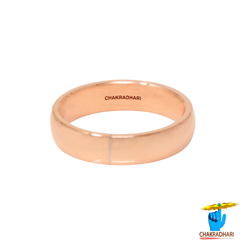 999 Nepaliya Copper Half Round Lathe Ring As Per Ayurveda- 5gm