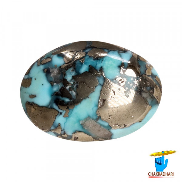 Image of 5.7 Carats Turquoise Irani Gemstone - पिरोजक, फ़िरोज़ा ईरानी रत्न