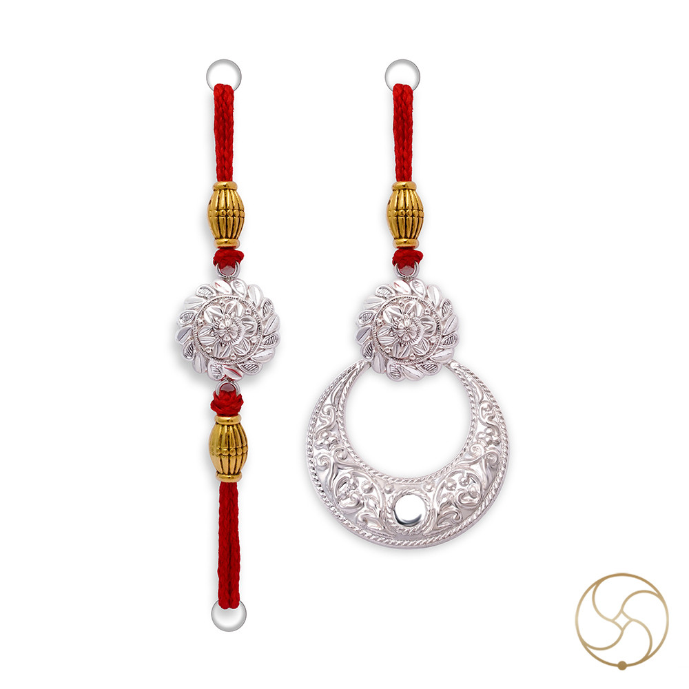 Cosmic Harmony Bhaiya Bhabhi Rakhi Pair