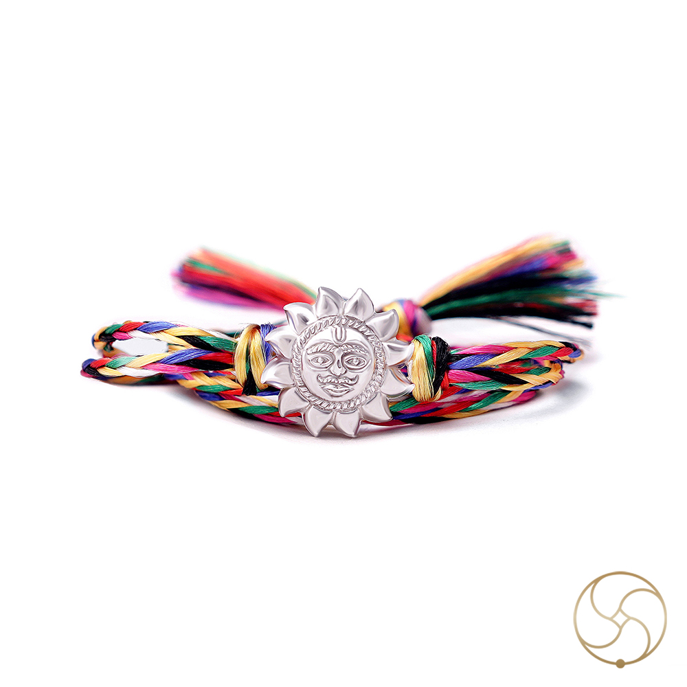 Radiant Joy Kids Sun Design Silver Rakhi