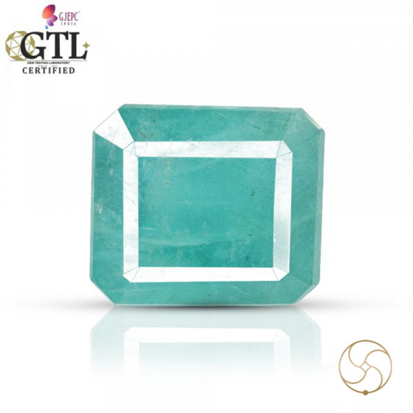Image of 05.73 Carats Emerald Gemstone With Ring Or Pendant – पन्ना रत्न