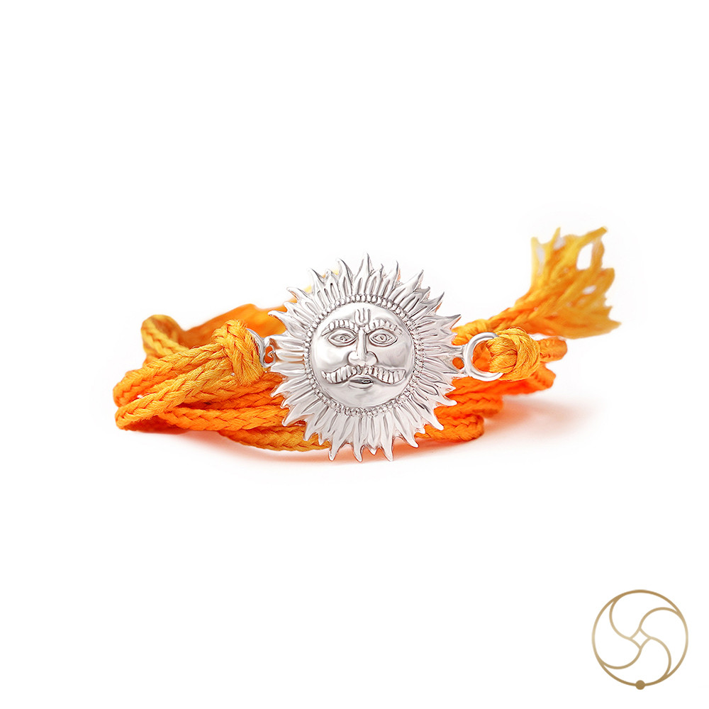 Sunshine Delight Suraj Dada Silver Rakhi for Kids