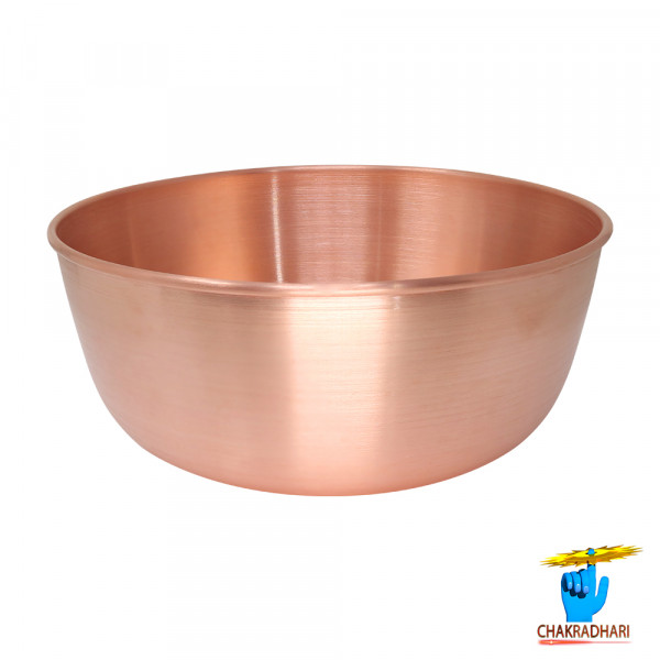 Image of 850ml 99.9% Nepaliya Copper Sthir Bowl - नेपालिया तांबा स्थिर पात्र (351gm)