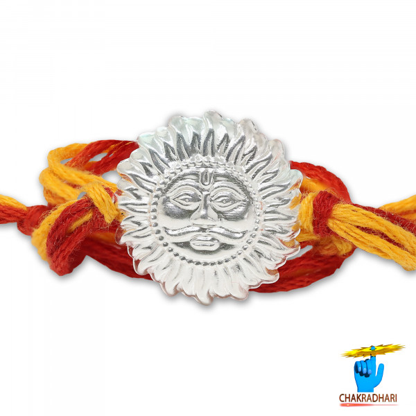 Image of 99.9% Silver Surya Dev Rakhi