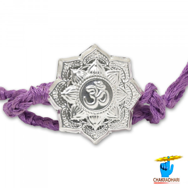 Image of 99.9% Silver Shikhar Om Rakhi