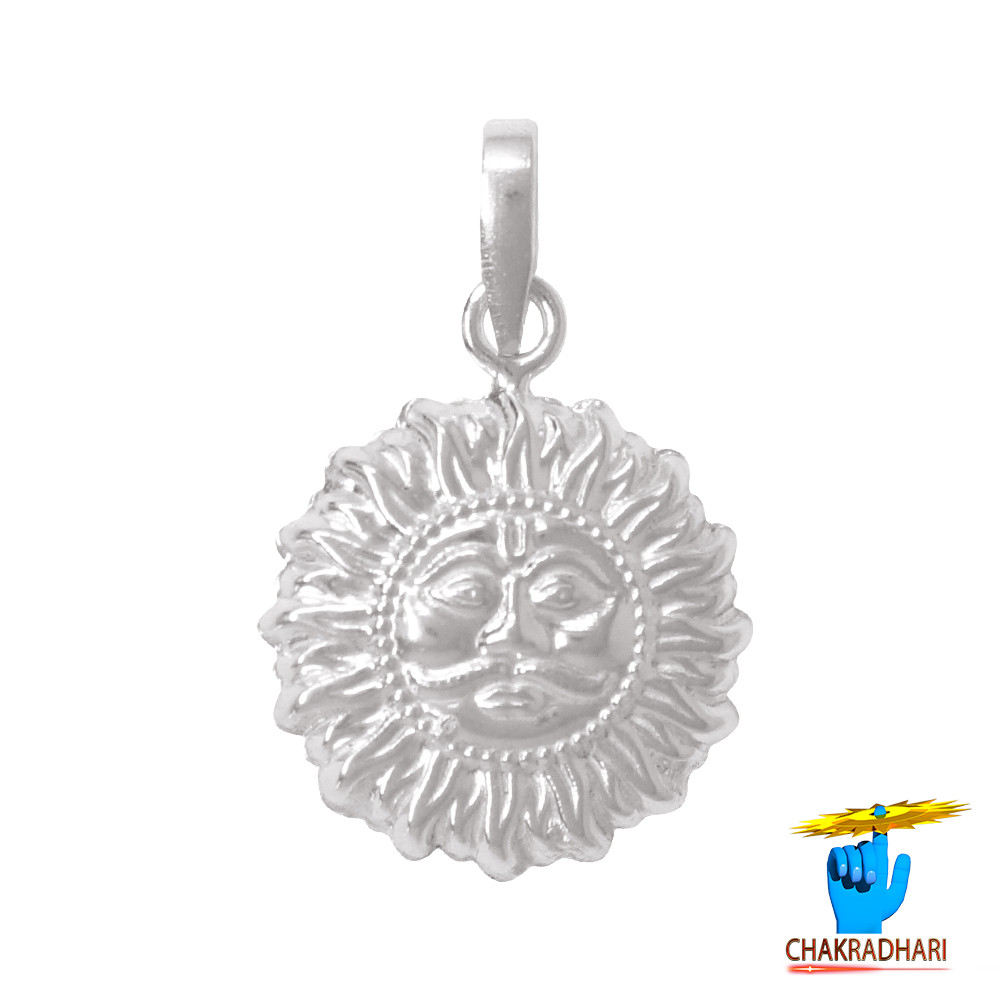 996 Silver Sun God Pendant -    
