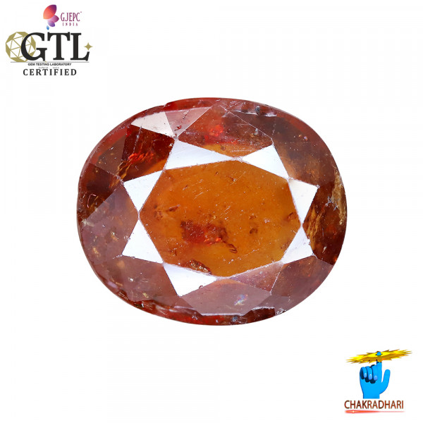 Image of 6.16 Carat Garnet Gemstone With Ring Or Pendant – गोमेद रत्न
