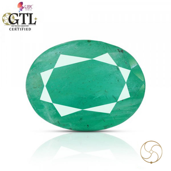 Image of 03.68 Carats Emerald Gemstone With Ring Or Pendant – पन्ना रत्न