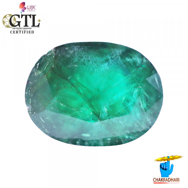 Image of 6.55 Carats Emerald Gemstone With Ring Or Pendant – पन्ना रत्न