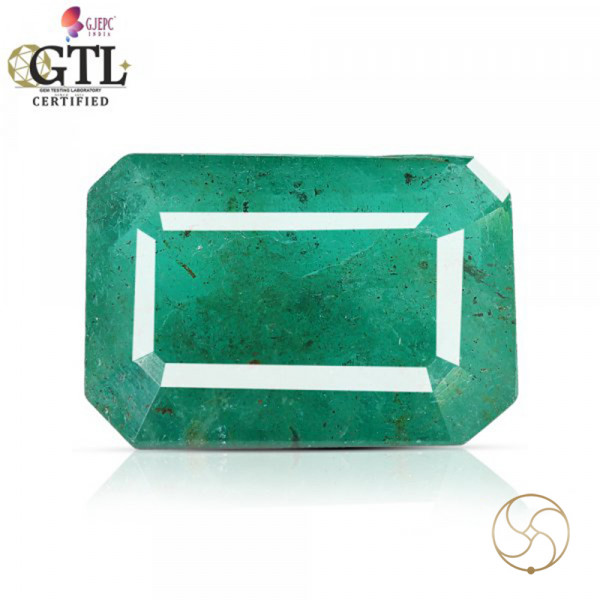 Image of 02.98 Carats Emerald Gemstone With Ring Or Pendant – पन्ना रत्न