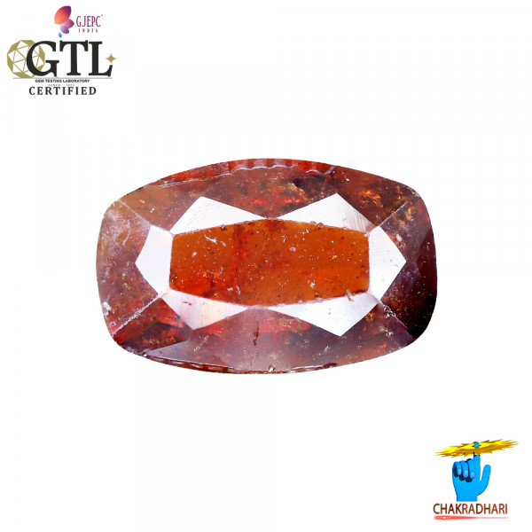 Image of 5.73 Carat Garnet Gemstone With Ring Or Pendant – गोमेद रत्न
