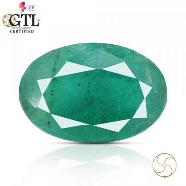Image of 04.33 Carats Emerald Gemstone With Ring Or Pendant – पन्ना रत्न