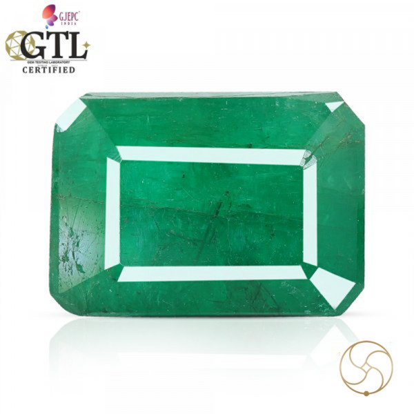 Image of 03.95 Carats Emerald Gemstone With Ring Or Pendant – पन्ना रत्न