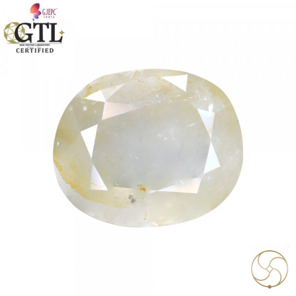 Image of 9.09 Carats Yellow Sapphire With Ring Or Pendant – पुखराज ठोस