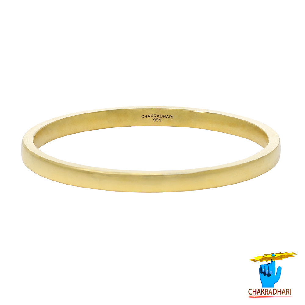 999 Gold Lathe Bangle - 55gm