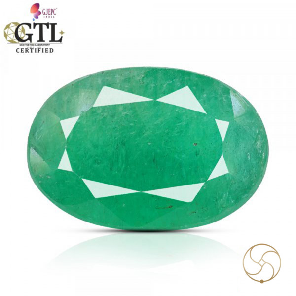 Image of 04.76 Carats Emerald Gemstone With Ring Or Pendant – पन्ना रत्न