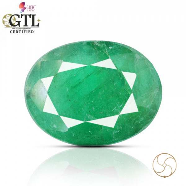 Image of 05.07 Carats Emerald Gemstone With Ring Or Pendant – पन्ना रत्न