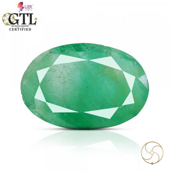 Image of 05.24 Carats Emerald Gemstone With Ring Or Pendant – पन्ना रत्न