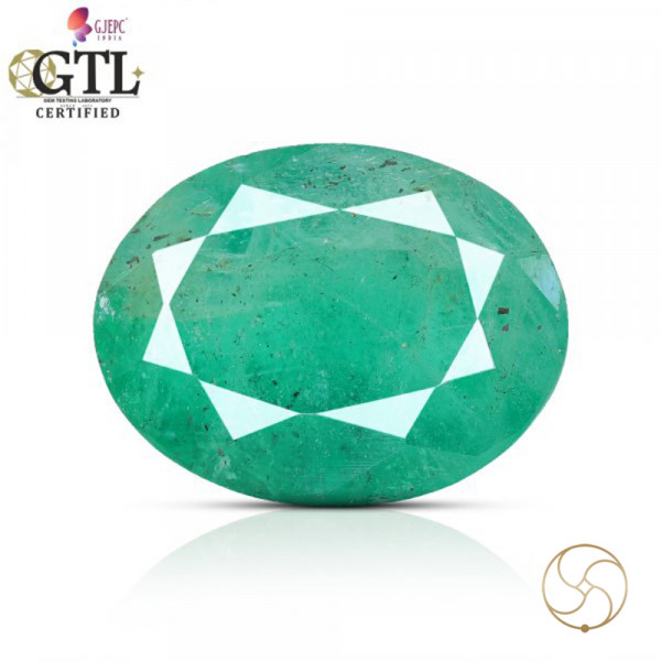 Image of 03.70 Carats Emerald Gemstone With Ring Or Pendant – पन्ना रत्न