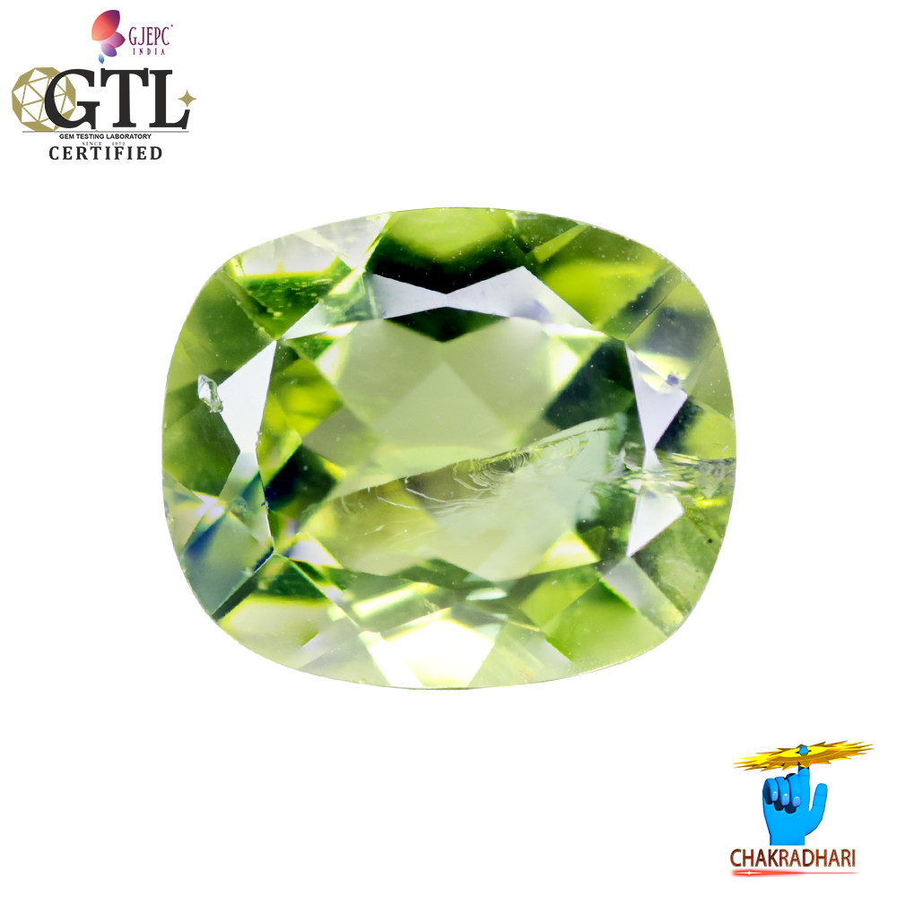 502 Carats Peridot Gemstone With Ring Or Pendant -  