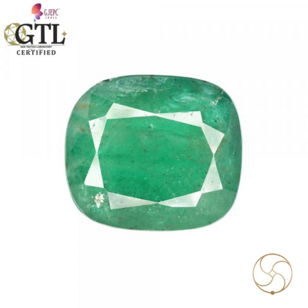 Image of 11.78 Carats Emerald Gemstone With Ring Or Pendant – पन्ना रत्न