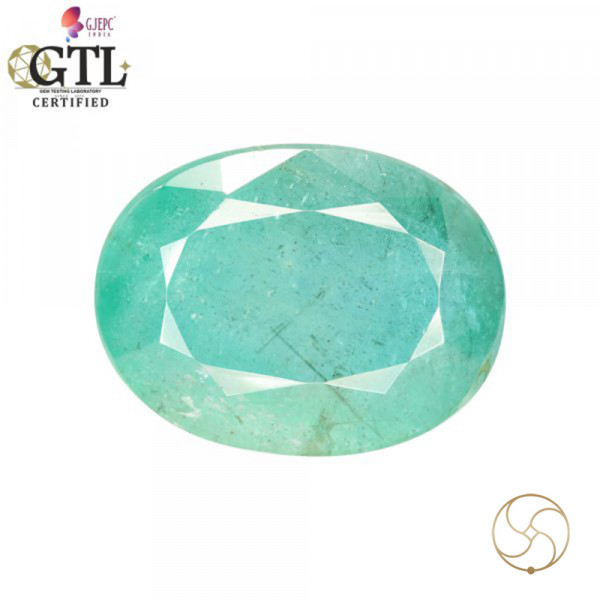 Image of 7.69 Carats Emerald Gemstone With Ring Or Pendant – पन्ना रत्न