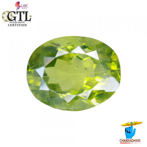Image of 8.11 Carats Peridot Gemstone With Ring Or Pendant - पुटिका रत्न