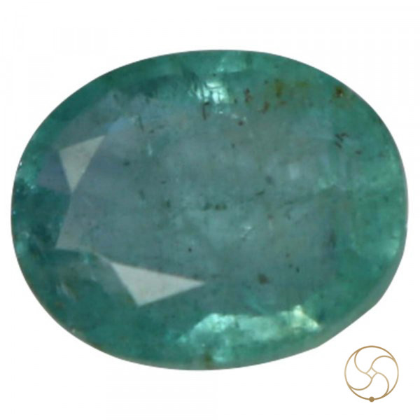 Image of 03.80 Carats Emerald Gemstone With Ring Or Pendant – पन्ना रत्न