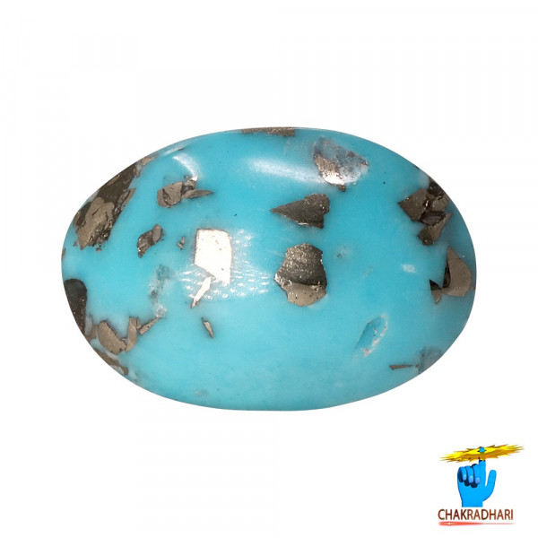 Image of 9.7 Carats Turquoise Irani Gemstone - पिरोजक, फ़िरोज़ा ईरानी रत्न