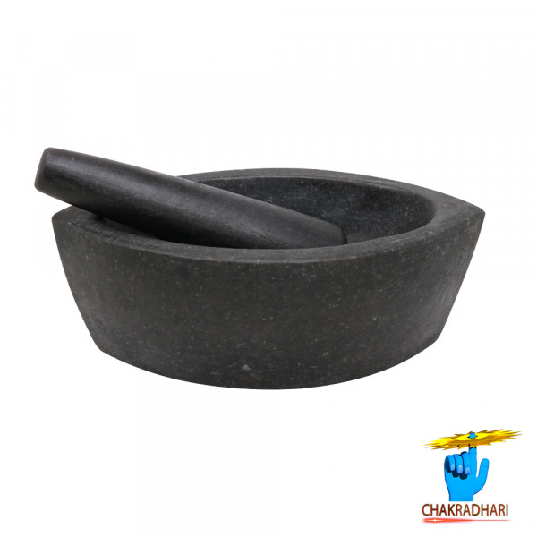 Image of Khammam Ardhchandrakar Kharal (6 Inch) – खम्मम अर्धचन्द्राकार खरल