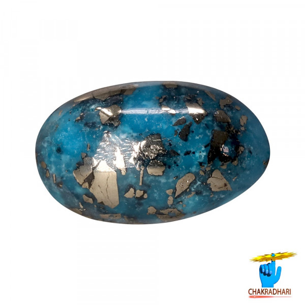 Image of 6.6 Carats Turquoise Irani Gemstone - पिरोजक, फ़िरोज़ा ईरानी रत्न