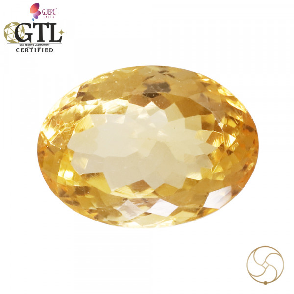 Image of 10.50 Carats Natural Citrine (Sunhela) Stone With Ring Or Pendant - प्राकर्तिक सिट्रीन (सुनहला) स्टोन