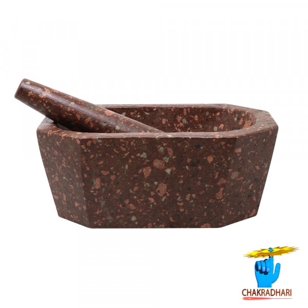 Image of Kaalkoudi Octagonal Kharal - कालकौड़ी अष्टकोन खरल