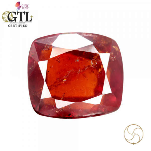 Image of 9.49 Carat Garnet Gemstone With Ring Or Pendant – गोमेद रत्न