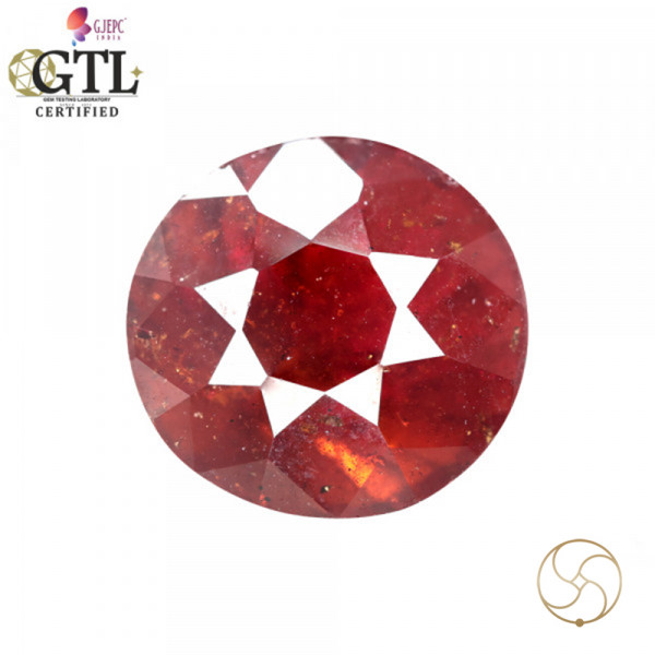 Image of 8.40 Carat Garnet Gemstone With Ring Or Pendant – गोमेद रत्न