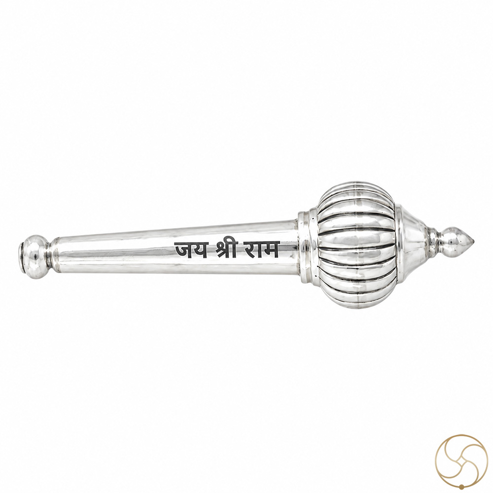 99 Silver Hanuman Gada Mace