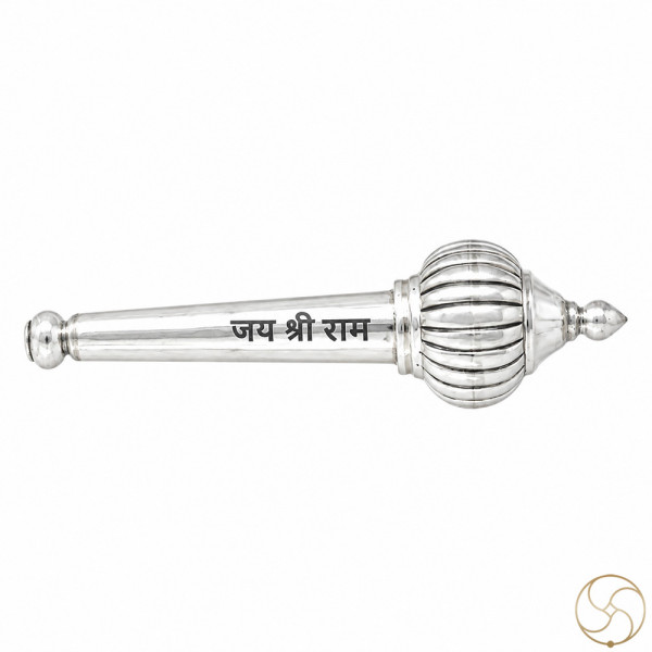 Image of 99% Silver Hanuman Gada (Mace)