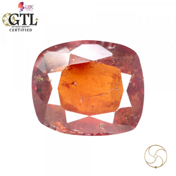Image of 4.94 Carat Garnet Gemstone With Ring Or Pendant – गोमेद रत्न