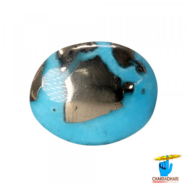 Image of 8.8 Carats Turquoise Irani Gemstone - पिरोजक, फ़िरोज़ा ईरानी रत्न