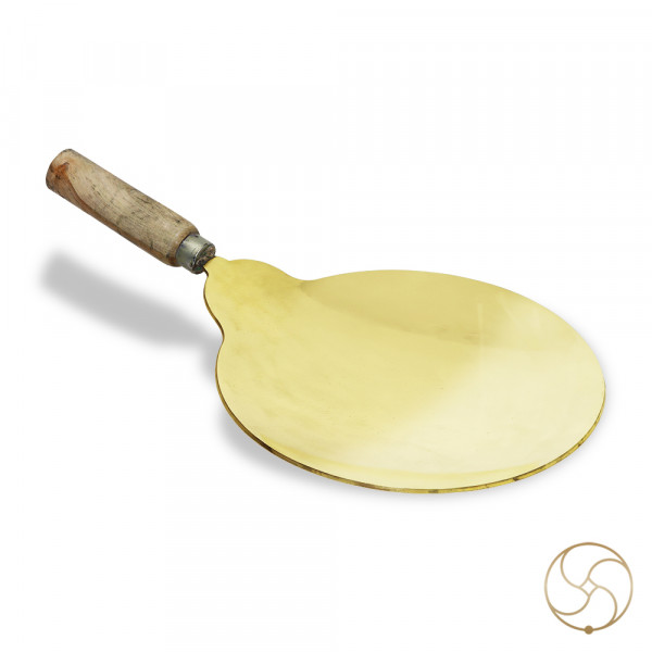 Image of Ritika Brass Roti Tawa (1480gm)- रितिका पीतल रोटी तवा